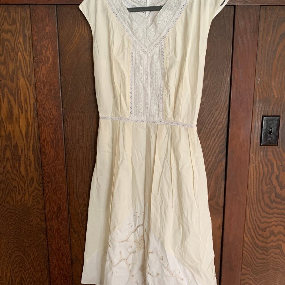 Cream summer dress M/S